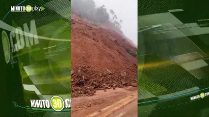 Así está el derrumbe en la Medellín  Bogotá