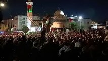 Binlerce Ürdün vatandaşından 'sınırları açın' protestosu!