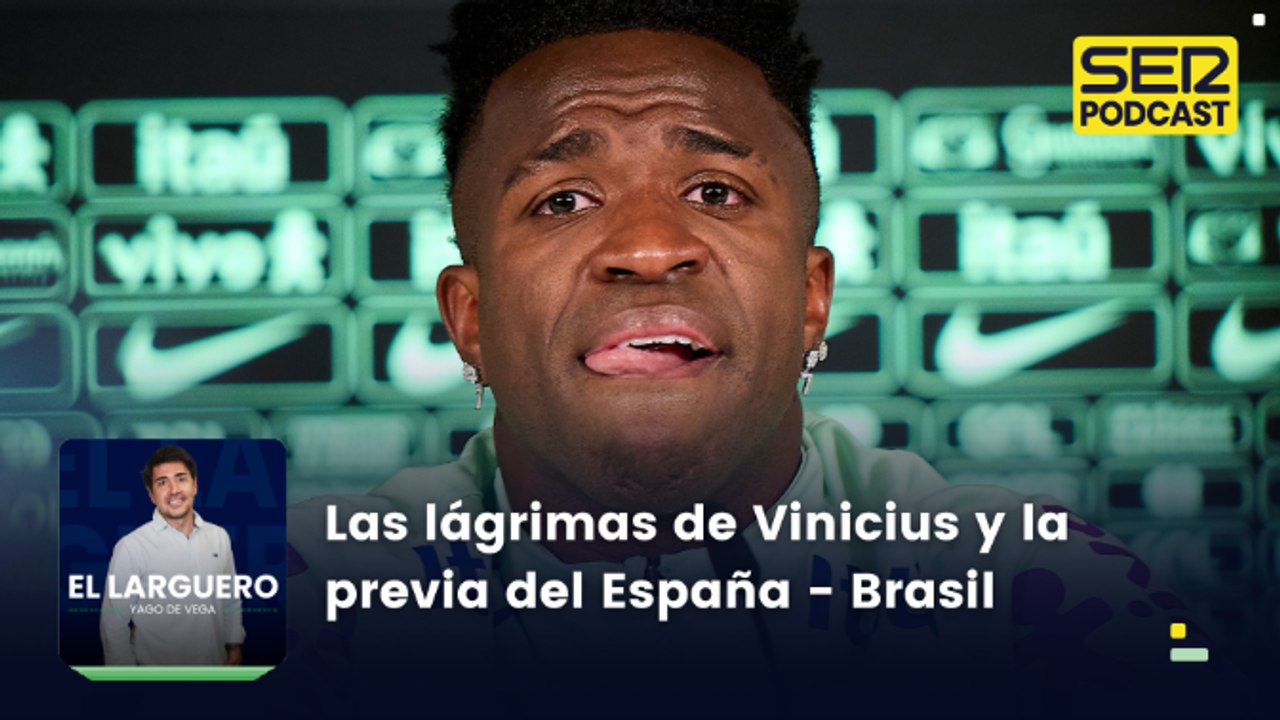 Las lágrimas de Vinicius en rueda de prensa y previa del España - Brasil