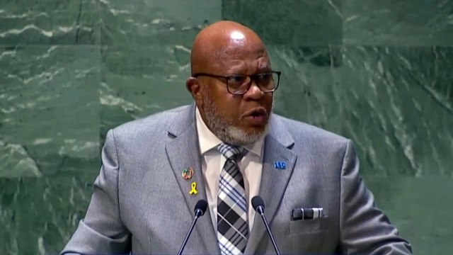 HILARY BECKLES AT UN GEN ASSEMBLY