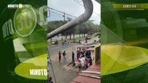 Habitantes de Barbosa nuevamente cierran la vía en protesta por el peaje de El Trapiche
