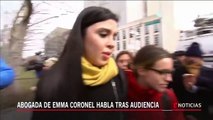 La abogada de Emma Coronel habla tras la primera audiencia