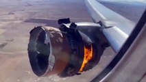 #OMG: Motor de avión se incendia en pleno vuelo; pasajeros graban momento