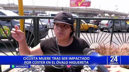 Miraflores: muere ciclista tras ser impactado por cúster en el óvalo Higuereta