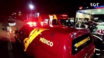 Motociclista de 33 anos fica em estado grave após violenta colisão de trânsito no centro de Cascavel
