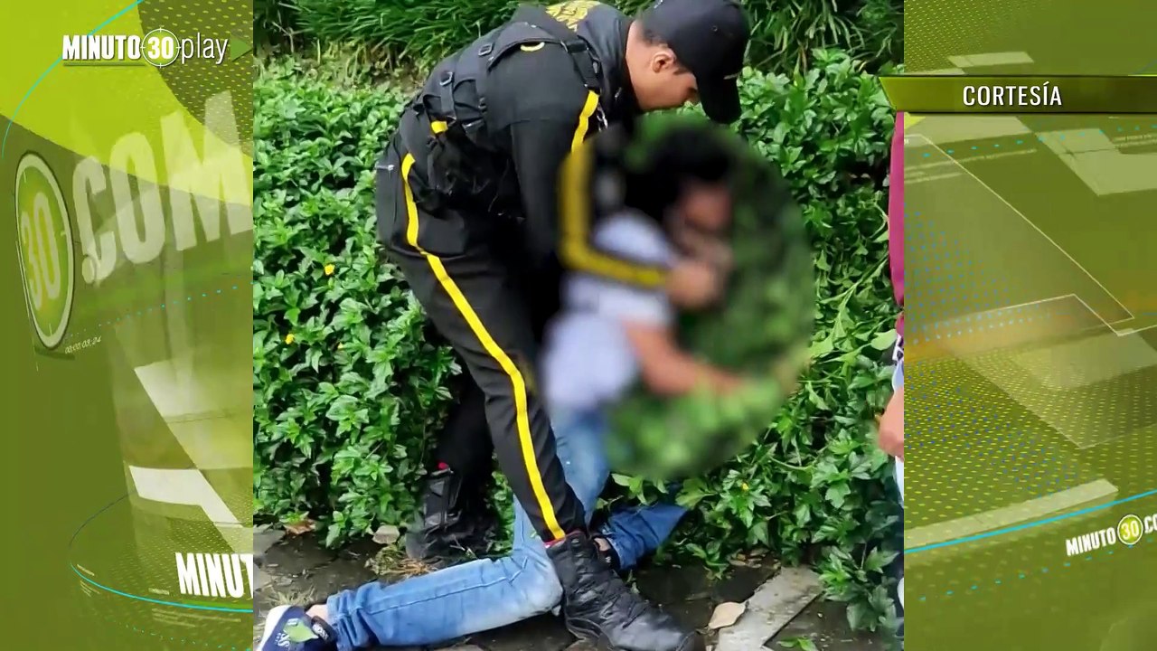 Con las manos en la masa Lo cogieron por la calle Colombia luego de robarse un celular