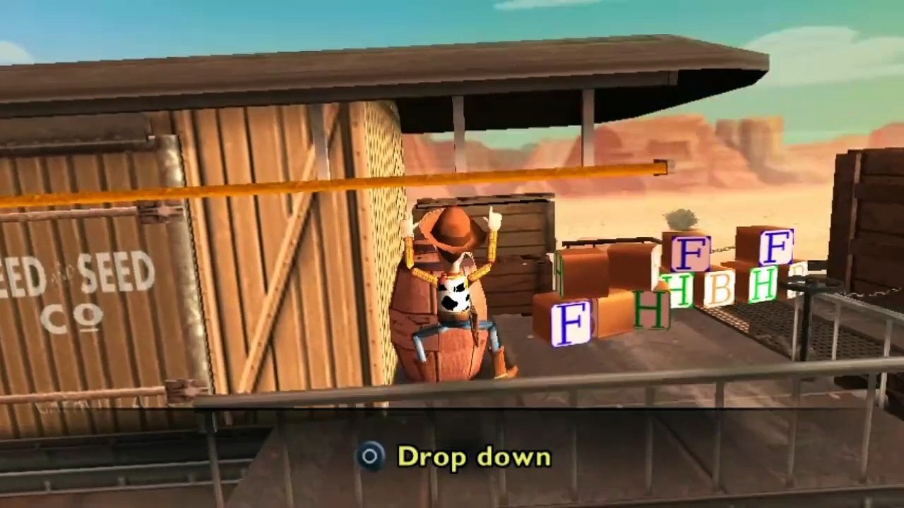 Woody try to stop the train - Toys 3