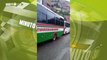 Están cansados Conductores realizan paro de buses en Santo Domingo por el mal estado de la vía