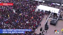 Los partidarios de Trump se reúnen cerca de la Casa Blanca antes de la votación del Colegio Electoral