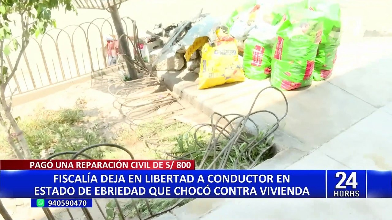 SMP: ordenan liberar a chófer ebrio que se empotró contra vivienda