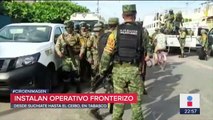 México monta operativo en frontera con Guatemala por llegada de migrantes