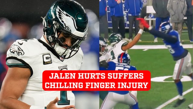 Jalen Hurts suffers gruesome finger injury in disastrous Eagles game
