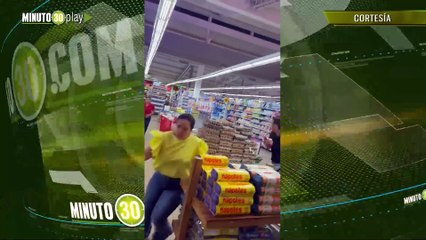 Atraco en supermercado generó pánico entre los clientes en Barranquilla