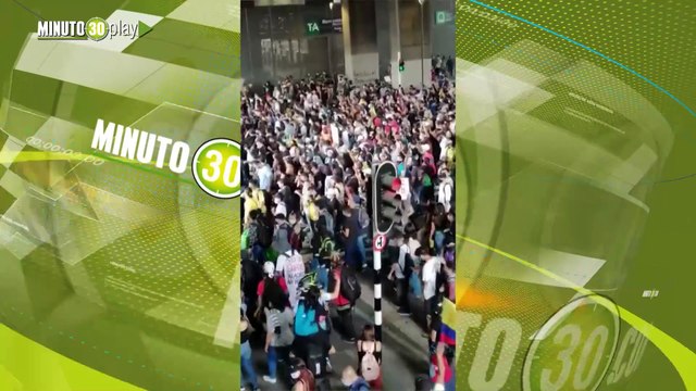 Múltiples saqueos, 300 grafitis y motos quemadas, balance del paro en Medellín