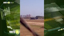Una avioneta se accidentó en Cartagena quedó en una de las pistas