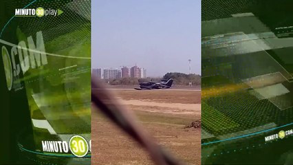 Una avioneta se accidentó en Cartagena quedó en una de las pistas