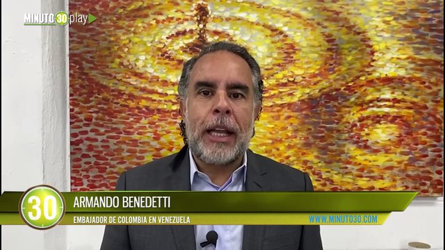 Armando Benedetti llegó a Venezuela para restablecer relaciones bilaterales