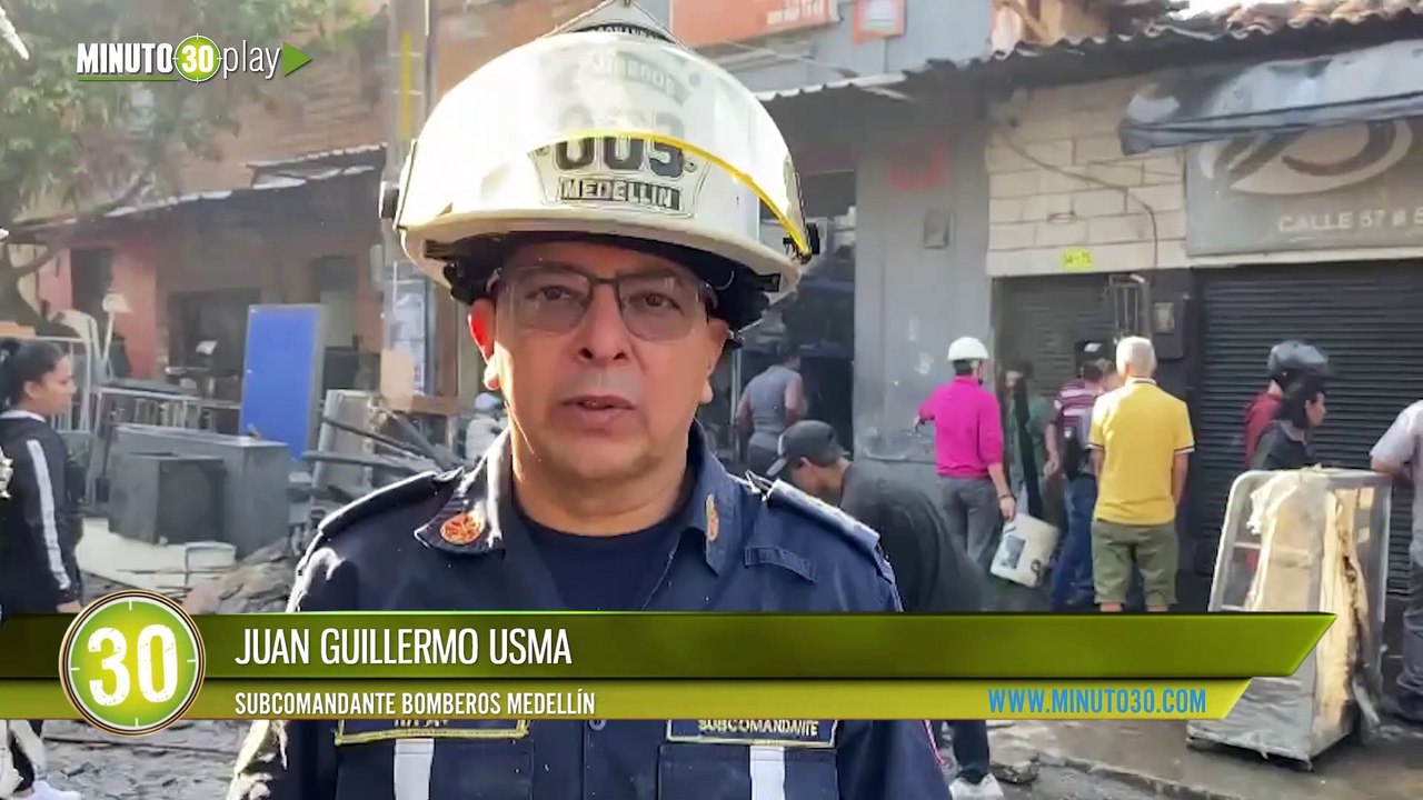 Qué pesar Siete locales afectados y un gatico muerto dejó un incendio en el centro de Medellín