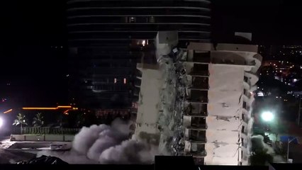 Tải video: Demolición de lo que queda del edificio Champlain Towers South en Surfside