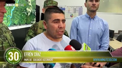 Un orgullo, le sirvió a la patria Papá de soldado asesinado contuvo lagrimas en entrevista