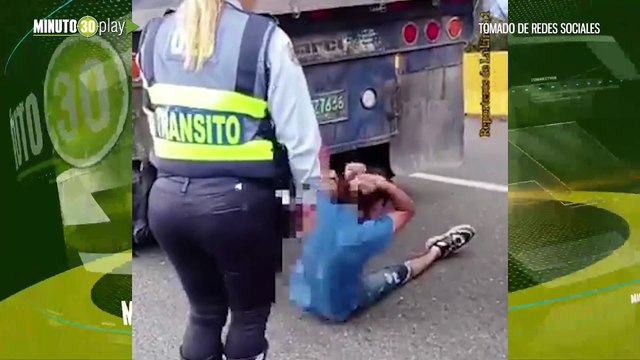 Camioneros le dieron una planera a presuntos ladrones en el Alto de la Línea