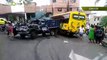 accidente enciso camión bus heridos