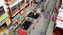 Recuperación de vías 173 huecos han sido intervenido en el Centro de Medellín Parte 1