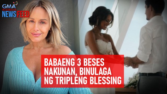 Babaeng 3 beses nakunan, binulaga ng tripleng blessing | GMA Integrated Newsfeed