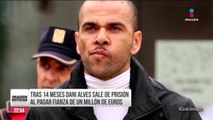 Dani Alves sale de prisión tras pagar una fianza de un millón de euros