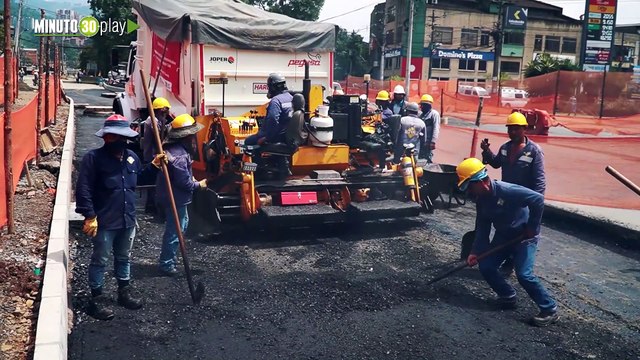 Pavimentación de vías contribuyen a la construcción del corredor de Metroplús en la calle 12 sur