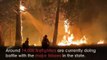 Los bomberos combaten una docena de incendios forestales en California