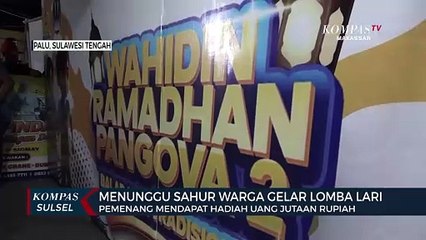Menunggu Sahur Warga Gelar Lomba Lari Maraton