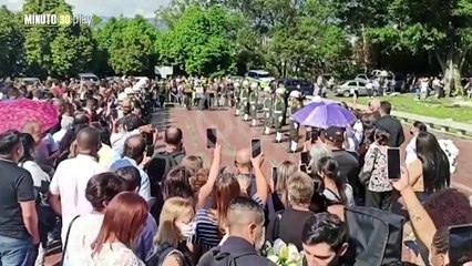 En Medellín le dieron el último adiós al Subintendente asesinado en Yarumal