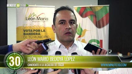 León Mario Bedoya López anunció que aspirará a la Alcaldía de Itagüí y dijo cómo le ganará a la maquinaria