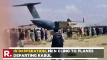 #Afganistán: 2 hombres caen al vacío desde un avión que despegaba de Kabul cuando huían de los talibanes