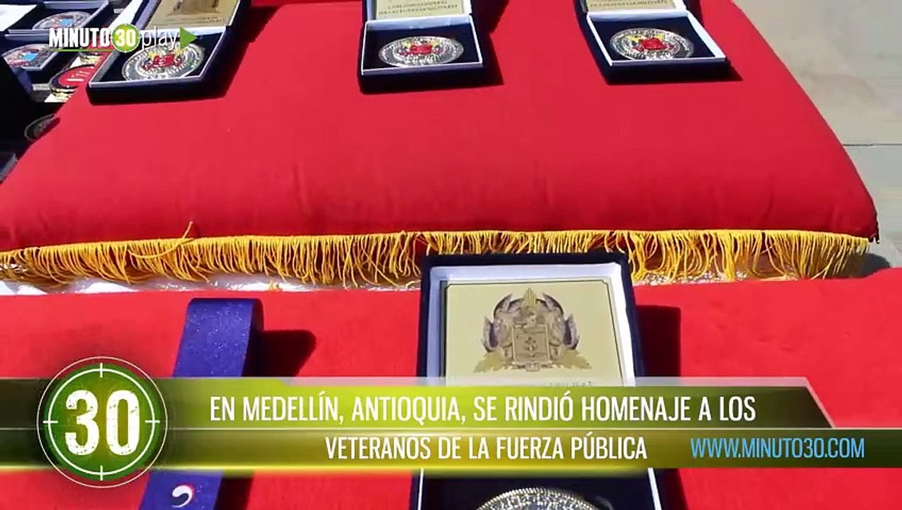 En Medellín Antioquia se rindió homenaje a los veteranos de la Fuerza Pública