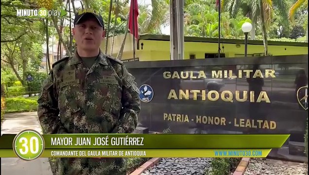 El Gaula Militar capturó a dos presuntos extorsionistas en Bello