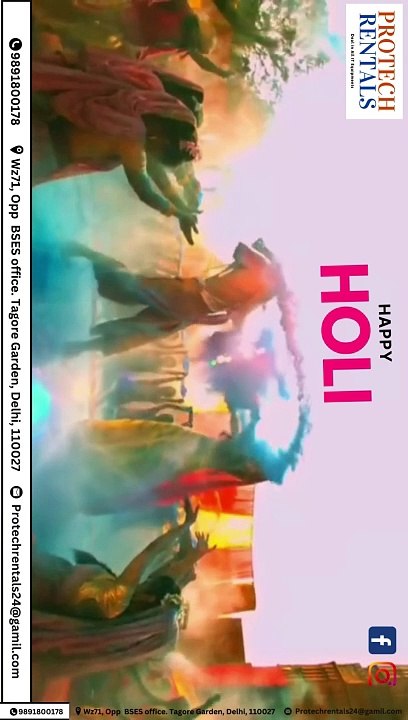 happy holi from laptop on rent abx rentals