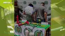 Policías descubrieron a unos ladrones taladrando la caja fuerte de una compraventa en Medellín