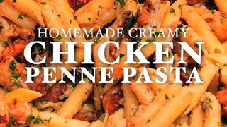 Creamy Chicken Penne Pasta #shorts #pasta #chicken #cooking