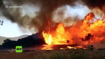 Se crea un torbellino de fuego en medio de los incendios forestales de California