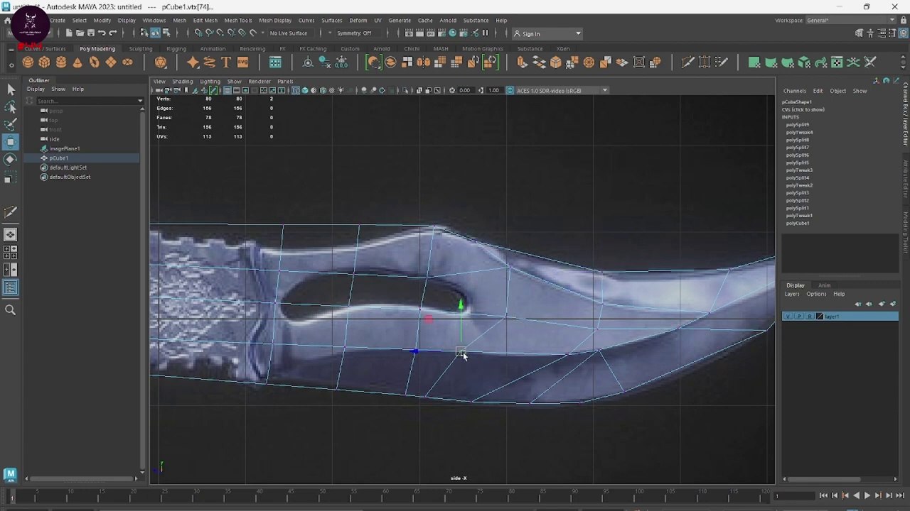 Autodesk Maya Lecture 24 - Knife Melee Weapon Asset Modeling Part 1 _ Hastar Creations
