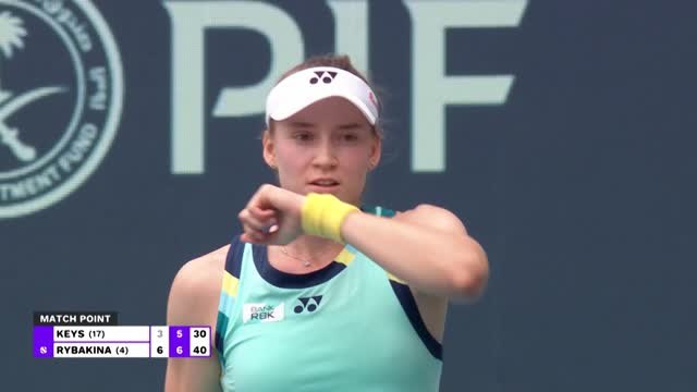 Miami - Rybakina écarte Keys et affrontera Sakkari en quart