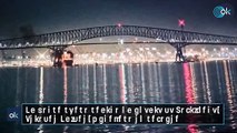 Un barco choca contra un puente de Baltimore, Estados Unidos, y provoca su colapso