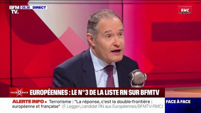 Terrorisme: pour Fabrice Leggeri (candidat RN aux élections européennes), la réponse, c'est la double frontière, européenne et française
