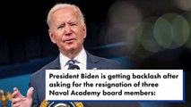 Biden purga los nombramientos de Trump en las academias de la Marina