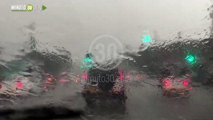 Fuerte lluvias en el centro de Medellín