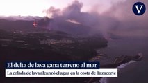 #VIDEO: Imágenes impactantes del delta de lava ganando terreno al mar en La Palma