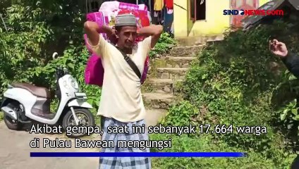 Gempa Susulan Sering Terjadi, Warga Pulau Bawean Pilih Bertahan di Pengungsian