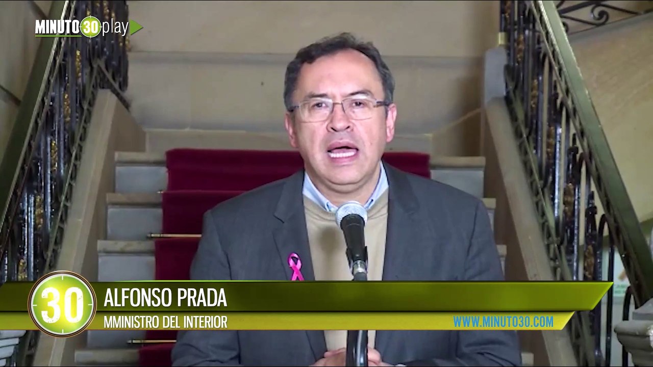 ALFONSO PRADA MINISTRO DEL INTERIOR